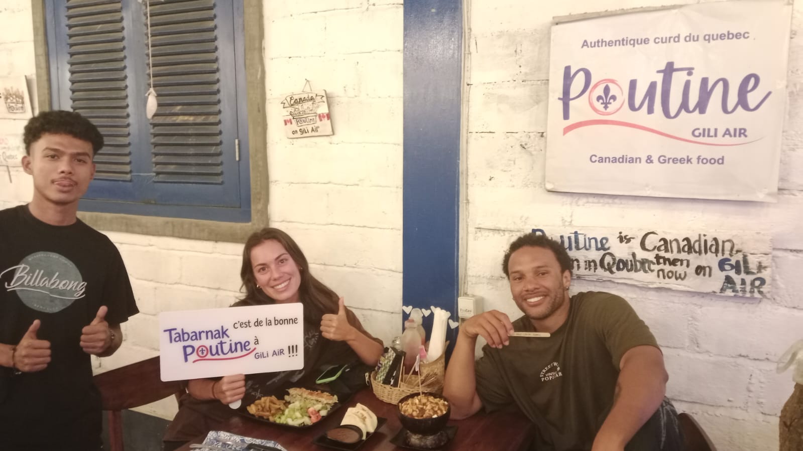 Poutine Gili Air - Quebec friends