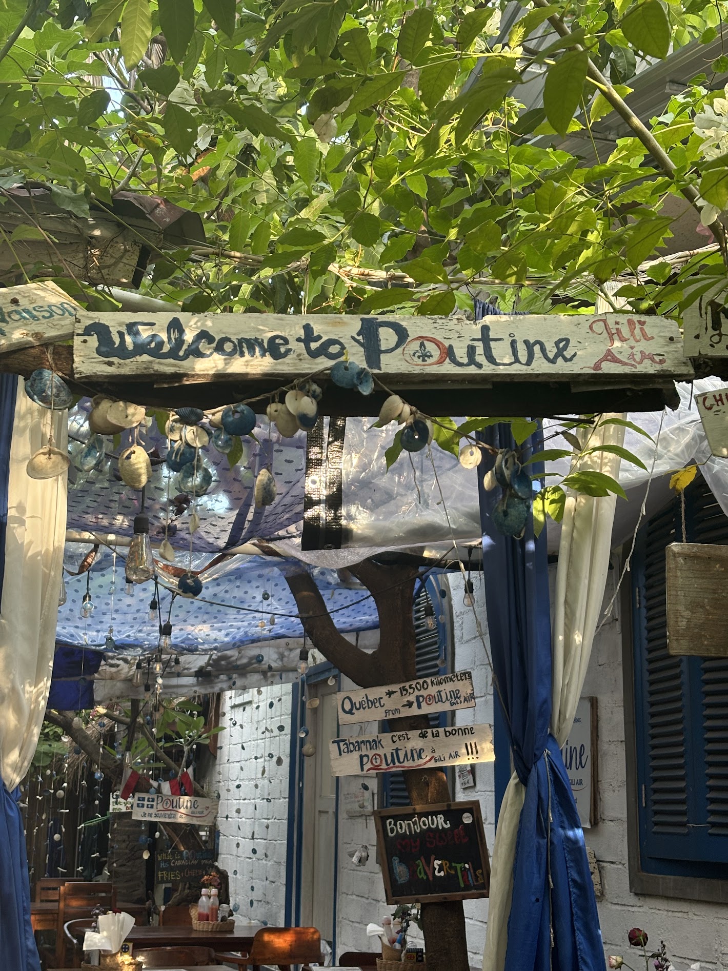 Guest review photo of the Poutine Gili Air welcome sign